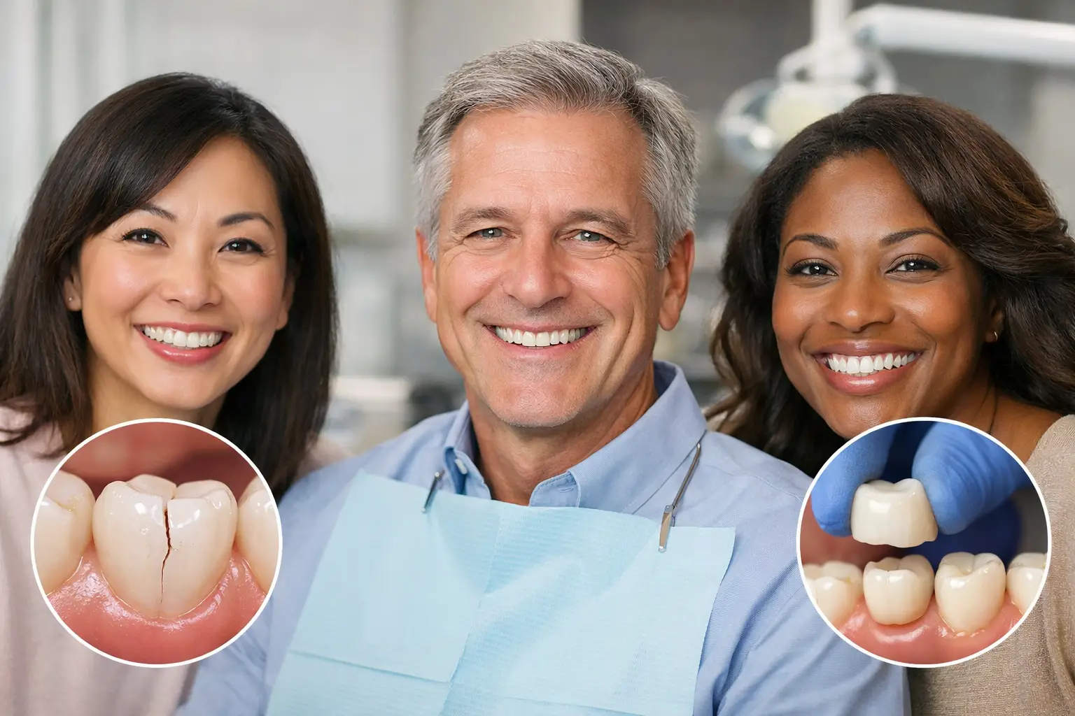How Crowns Restore Cracked Teeth and Protect Them