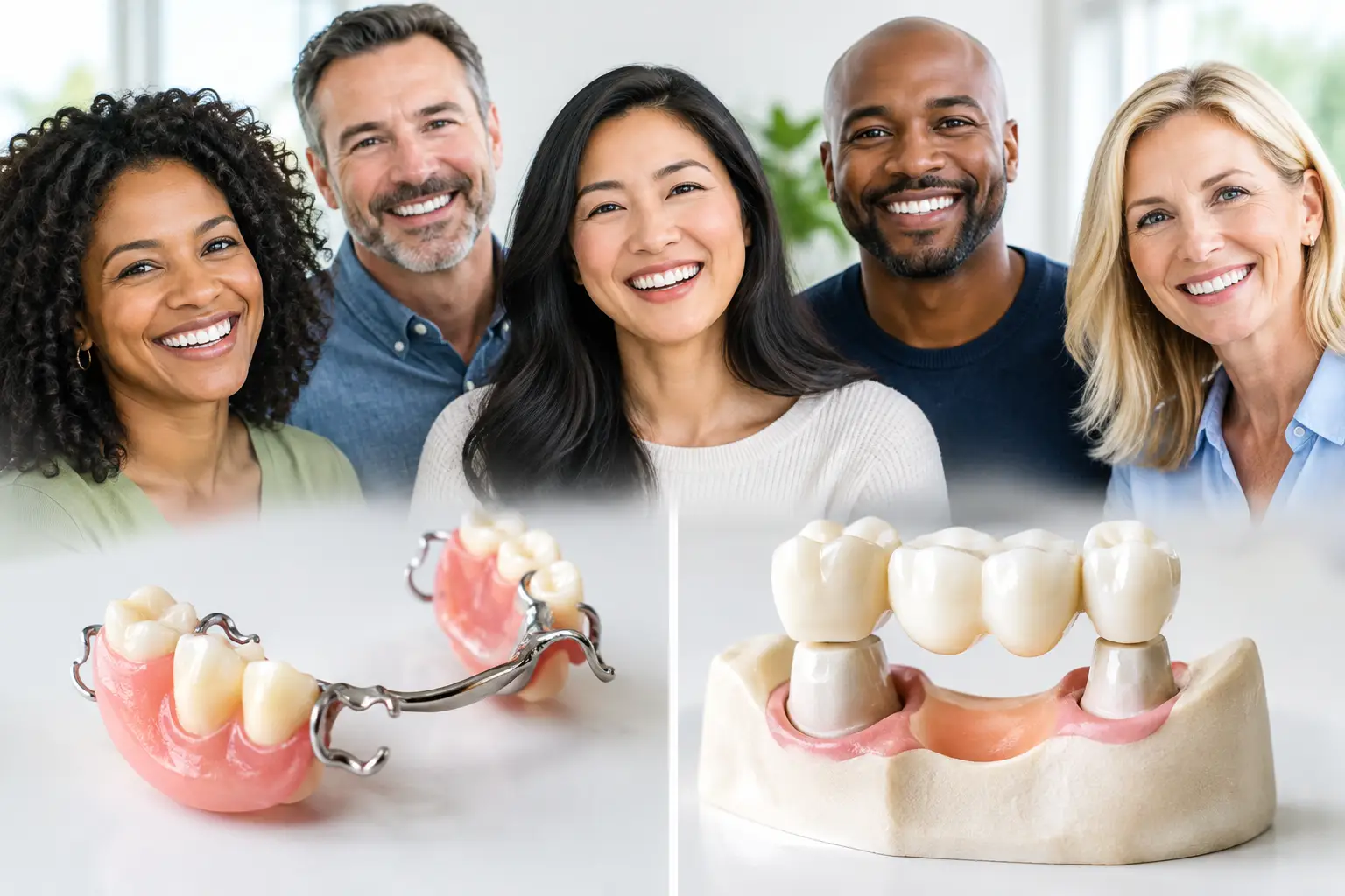Partial Dentures vs Dental Bridges Compared